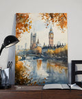 Battersea Power Station Watercolor Print London Wall Art Landscape Canvas Poster For Home Office Dorm Decor 12x18 Inch