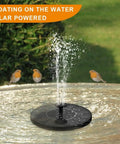 Floating Solar Fountain Pump With Eight Nozzles For Bird Bath And Pond, No Battery Needed Solar Powered Water Feature
