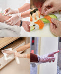 Top Shelf Disposable Clear Vinyl Exam Gloves Medical Grade Xl 100 Count Pack used in medical care, food preparation, cleaning, and touching surfaces.