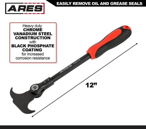 Indexing Seal Puller 12 Inch Length With Dual Hook Tips And 14 Locking Positions For Easy Oil And Grease Seal Removal
