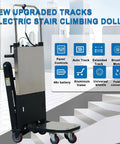 Upgraded Electric Stair Climbing Hand Truck With Heavy Duty Track Design, Powerful 850W Brushless Motor For Loads Up To 661 Lbs on stairs.