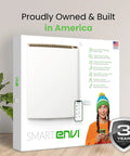 Sleek Wifi Wall Heater Kick The Winter Chill Legit Game Changer App Controlled Smart packaging design displayed with features.