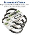 Beefed Up Go Kart CVT Belt Replacement 203589 5959 Fits Coleman KT196 CK196 Manco Comet Murray 196cc 212cc Engines For Go Cart Mini Bike 3 Pack Ultra set