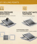 Heavy Duty Rock Solid Louvered Access Panel For Drywall Stainless Steel Inspection Door showcasing key selling points and customizable sizes.