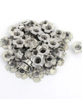 M8 Four Prong Tee Nuts Captive Blind Insert For Heavy Duty Wood Furniture Builds, 50 pack of carbon steel fasteners.