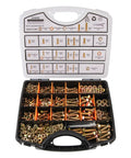 975-Piece Premium Grade 8.8 Fastener Kit Yellow Zinc Plated M4 M5 M6 M8 Bolts And Nuts 12-30mm Durable Corrosion Resistant
