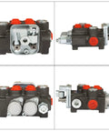 Dual Spool Hydraulic Directional Control Valve 3600 PSI 11 GPM Loader Valve With BSPP Ports, industrial grade valve views