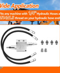 Cushion Valve Kit For Small Excavators With One Quarter Inch Hoses And M14 Thread For Easy Install Complete Swivel Motor Assembly