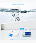 5 Pack Water Leak Detectors for Home With 4 Levels Audible Alarm 0 to 120 dB IP66 Water Sensor submerged in water
