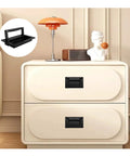 Zinc Alloy Recessed Pull Handle Heavy Duty Black Flush Door Handle on a white drawer in a modern living room setup.