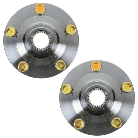 Two front wheel bearing and hub kit for Mazda 3 2005-2013 and Mazda 5 2006-2015, direct fit front bearings and hubs, top view