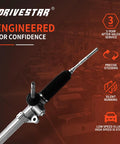 Electronic Power Steering Rack And Pinion Assembly For Nissan Rogue 2008 2009 2010 2011 2012 2013, brand details visible. 3-year warranty.