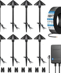 All In One Low Voltage Landscape Lighting Kit With 8 Pathway Lights 60W Transformer 100 Ft Wire 3000K Warm White Outdoor Garden Walkway Lighting Easy Install Complete Bundle For Yard Patio