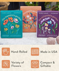 Seed Ball Kit Bundle Pack Of 3 Hand Rolled Wildflower Bombs Non GMO Mix For Annual And Perennial Blooms Perfect Garden Gift