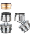 Swivel Aerator Faucet Adapter Kit For Garden Hose Connect Kitchen Sink To Hose With 3/4 Inch Standard Male Thread Multi-Thread Chrome Finish No-Fuss Leak-Free Setup For Any Garden Hose, chrome brass adapters