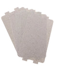 5-pack Heat Resistant Mica Plates for microwave ovens, universal waveguide cover insulation sheets, cuttable for custom fit