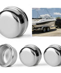 Built To Last 1.98 Inch Trailer Axle Dust Caps Zinc Plated Hub Bearing Dust Cap For 2000 To 3500 Pound Axles with boat trailer