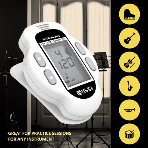 Ultra Portable Mini Rechargeable Digital Metronome With Speaker For Piano Guitar Saxophone Flute Violin Drums 30 To 260 BPM