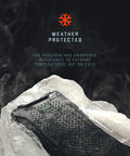 Dark Energy Poseidon Pro Indestructible Portable Charger 10,000 mAh Black With USB A And USB C Connectors in ice, highlighting durability