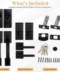 Real Deal Dual Door Smart Lock Kit With Fingerprint Reader And Touchscreen Keypad Keyless Entry For Home Security featuring complete hardware set.
