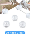 20 Pack Clear Guitar Pedal Footswitch Toppers Protective Caps