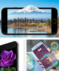 4.7 Inch SE 2022 Screen Replacement Kit With Waterproof Seal Repair Tools And Screen Protector For A2783 A2595 A2785 A2782 A2784 3D Touch Digitizer Display Assembly showing phone screen examples with vivid images and graphs