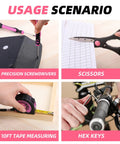 Pink Tool Kit 140 Piece Set For Women And Girls With 14 Inch Tool Bag DIY Home Repairs Portable Household Essentials tools