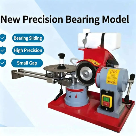 No Drama Electric Saw Blade Sharpener For Carbide Tipped Blades With Five Inch Grinding Wheel And Water Spray System for precision use.