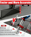 Comparison of edge roller for sheet metal bending, showing faster, easier, and more accurate performance than other tools