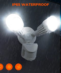 Led Outdoor Motion Sensor Flood Light With 180 Degree Detection And 65 Foot Range IP65 waterproof in rain