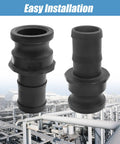 Two Piece E-150 One And A Half Inch Camlock Coupling Kit with external camlock, polypropylene industrial fittings