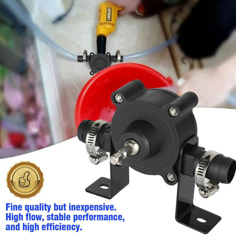 High Power Electric Drill Pump For Water Gasoline Oil Diesel Fluid Transfer With Self Priming Heavy Duty Build For Quick Jobs.