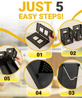 Assembly steps for High Capacity Cup And Lid Organizer For Coffee Stations All-In-One Vertical Disposable Paper Cup Dispenser