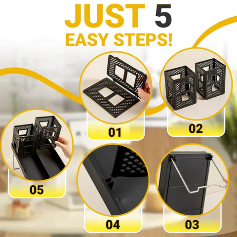 Assembly steps for High Capacity Cup And Lid Organizer For Coffee Stations All-In-One Vertical Disposable Paper Cup Dispenser