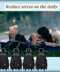 Black Kids Rolling Backpack For School With Six Wheels Durable Trolley Style Book Bag displayed below park scene