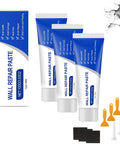 Fast Drying Drywall Patch Kit With Scraper For Holes And Cracks Waterproof Wall Repair Paste includes three tubes, scrapers, and nozzles.