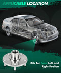 Front Wheel Hub Assembly 2 Pack That Fits Hyundai Elantra 2011 2012 Veloster 2012 Kia Forte5 Forte 2014 2018 Forte Koup 2014 2016 5 Lug