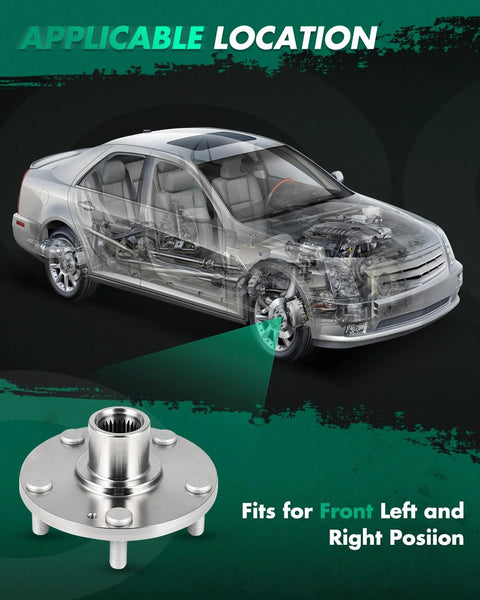 Front Wheel Hub Assembly 2 Pack That Fits Hyundai Elantra 2011 2012 Veloster 2012 Kia Forte5 Forte 2014 2018 Forte Koup 2014 2016 5 Lug