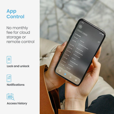 Badass Smart Deadbolt With Integrated Wifi Hub Featuring Quick Biometric Scanner And Rolling Digit Keypad For Smooth Keyless Entry Zero Monthly Costs Or Any Type Of Security Drama