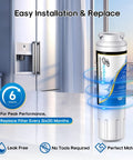 UKF8001 Replacement Refrigerator Water Filter 4 Pack For Whirlpool Maytag And More NSF Certified BPA Free No Fuss Install