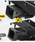 Comparison of 2 Inch Rear Hitch Receiver Kit For 2007 To 2018 Jeep Wrangler JK 4 Door And Unlimited with competitor