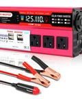 Heavy Duty 1000W Car Power Inverter That Converts 12V DC To 110V AC Smoothly with three AC outlets and USB ports