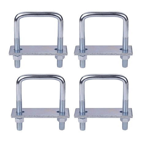 4 Pack Leaf Spring Clamp Kit With 3 Inch Clamps for Truck, stabilizes leaf springs for smoother tow and safer haul, set of four clamps