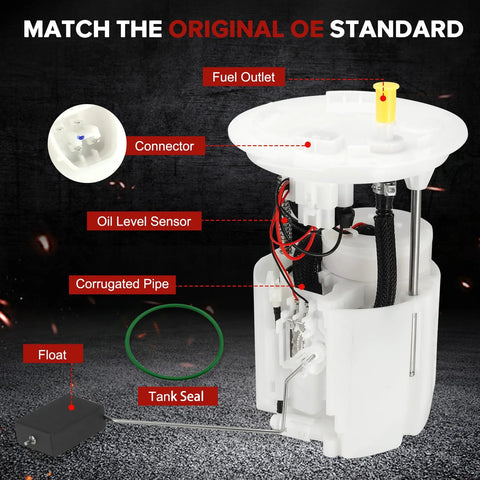 Diagram of Electric Fuel Pump Module Assembly For Ford Fusion And Lincoln MKZ 2013 To 2020 1.5L 1.6L 2.0L Four Cylinder