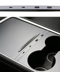 High Speed Car USB Hub Charger for Center Console With Retractable Cables in Model 3/Y installed