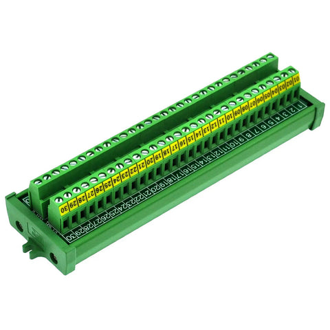 Beefy Heavy Duty Screw Mount Terminal Block Distribution Module, 30 Position, 24A Per Channel At 400V, 5.0mm Pitch, Cr3 Zinc Screws