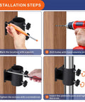 Installation steps for Heavy Duty Patio Umbrella Holder Clamp Mount For Deck Railings And Outdoor Spaces.