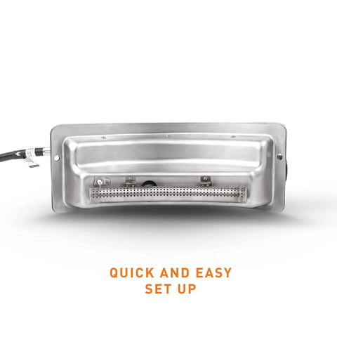 Propane Gas Burner For Pi Pizza Oven Outdoor Cooking Accessory Stainless Steel Upgrade Quick Heat Up For Fast Stone Baked Crust