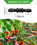 Illustration of Hundred Piece Drip Irrigation Barbed Couplings Set for One Quarter Inch Tubing with strawberries example