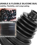 Two Pack Universal CV Axle Boot Repair Kit With Clamps Flexible Silicone CV Joint Boot Durable Build
